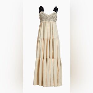 Free People  Bluebell Ribbon-Strap Maxi Dress Size Medium